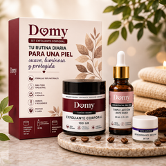 Set Exfoliante Corporal — Café de Grano, Sérum Triple Acción Anti Edad y Desodorante Neutro